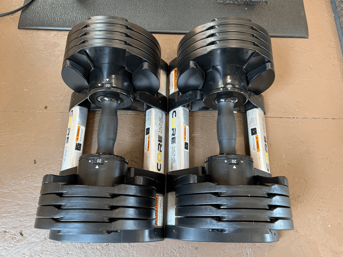 Core Fitness Adjustable Dumbbells
